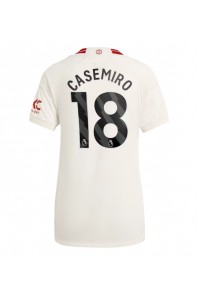 Manchester United Casemiro #18 Voetbaltruitje 3e tenue Dames 2023-24 Korte Mouw